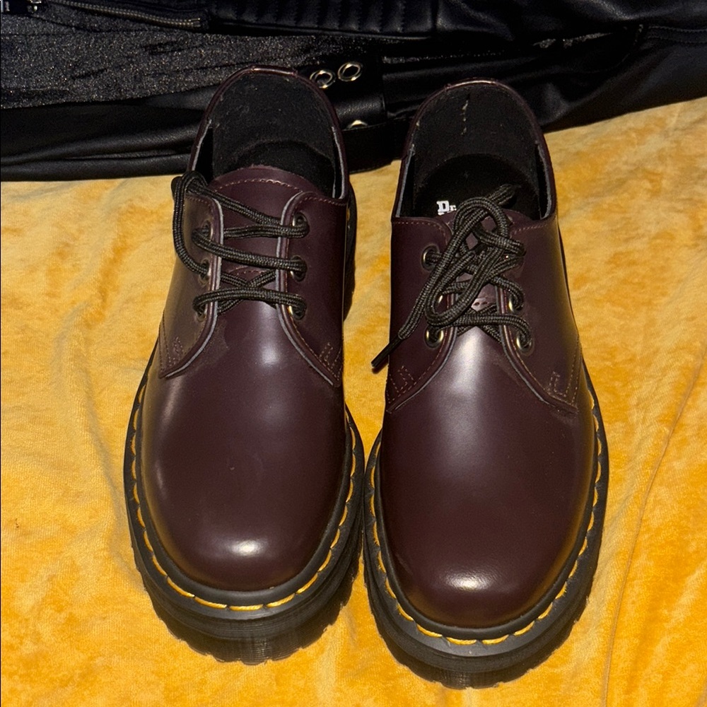 Doc Marten purple shoes